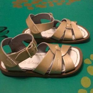 Gold Saltwater sandals